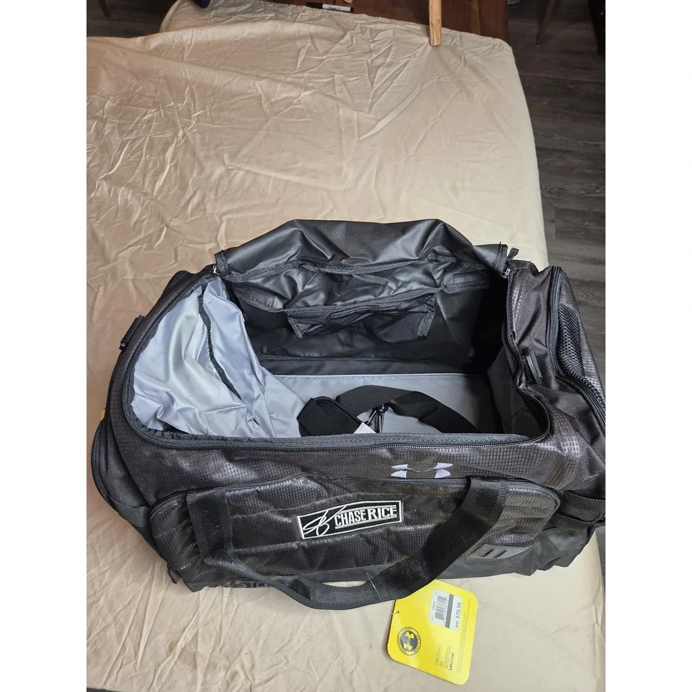 Under Armour Storm Chase Rice Duffle Bag Black NWT MSRP $79